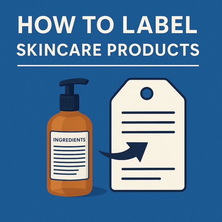 how to label skincare products