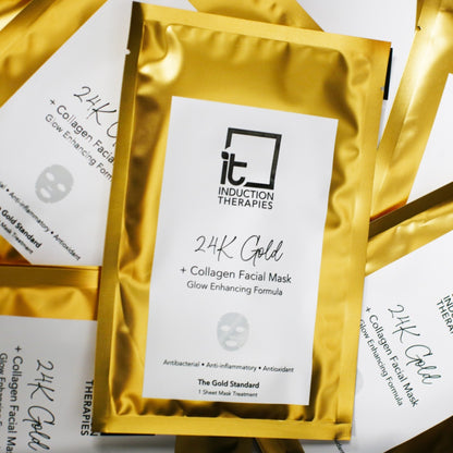 24K Gold + Collagen Facial Mask Bulk Pack