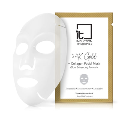 24K Gold + Collagen Facial Mask Bulk Pack