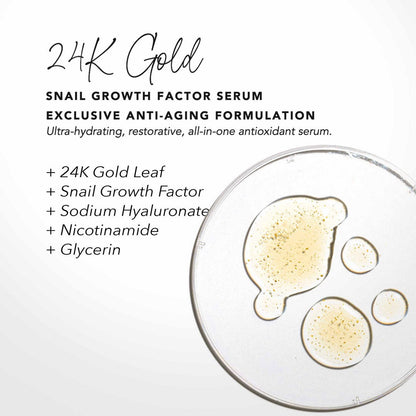 24K Gold + Snail Growth Factor Serum