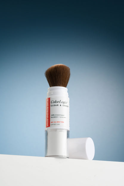 Color Logix Clear and Sheer Mineral Powder Foundation SPF 30 product beauty image by Induction Therapies