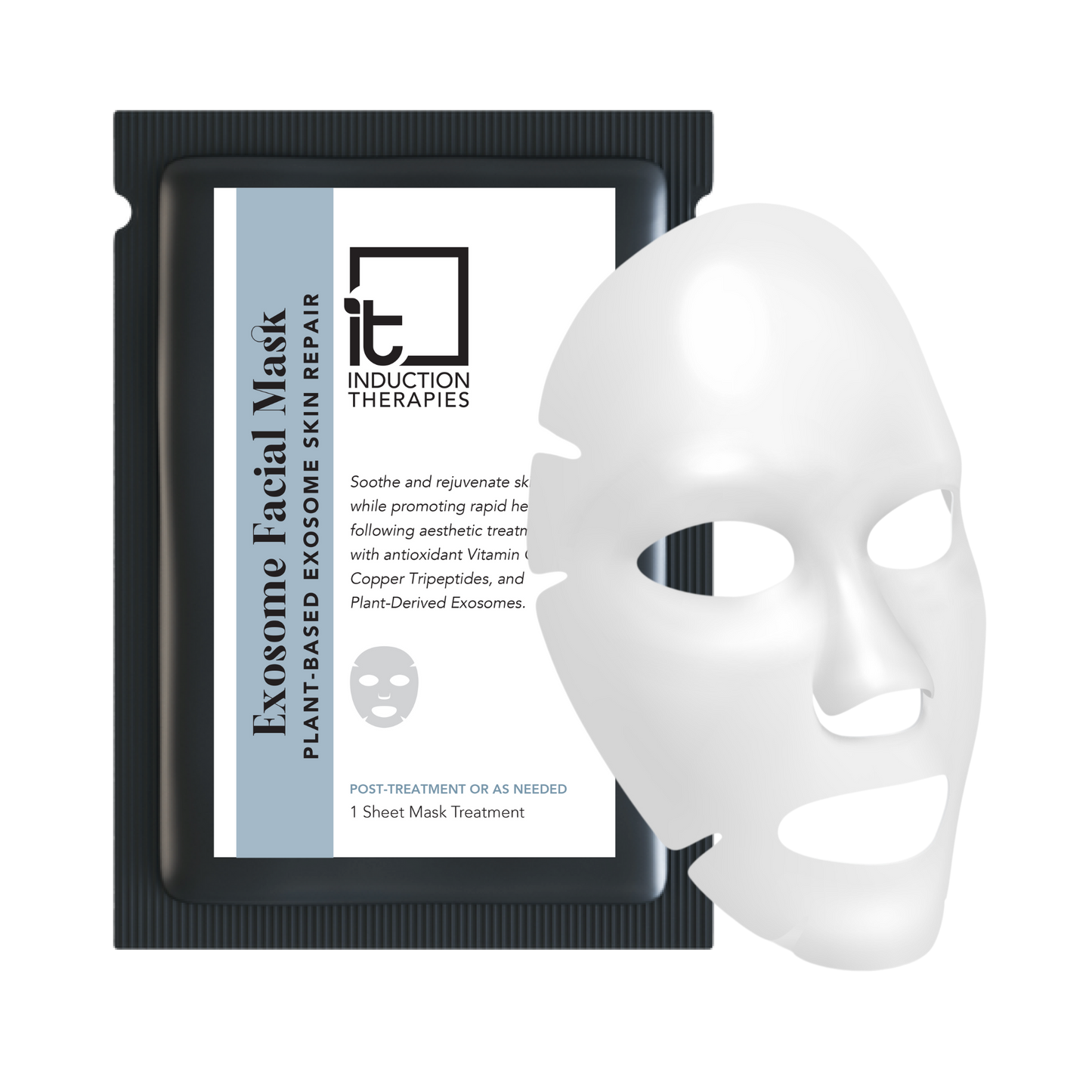Plant Exosome Facial Masks product image on white by Induction Therapies